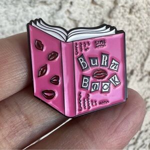 Women’s Jewelry Mean Girls Pink Burn Book Enamel Pin Brooch Multicolored